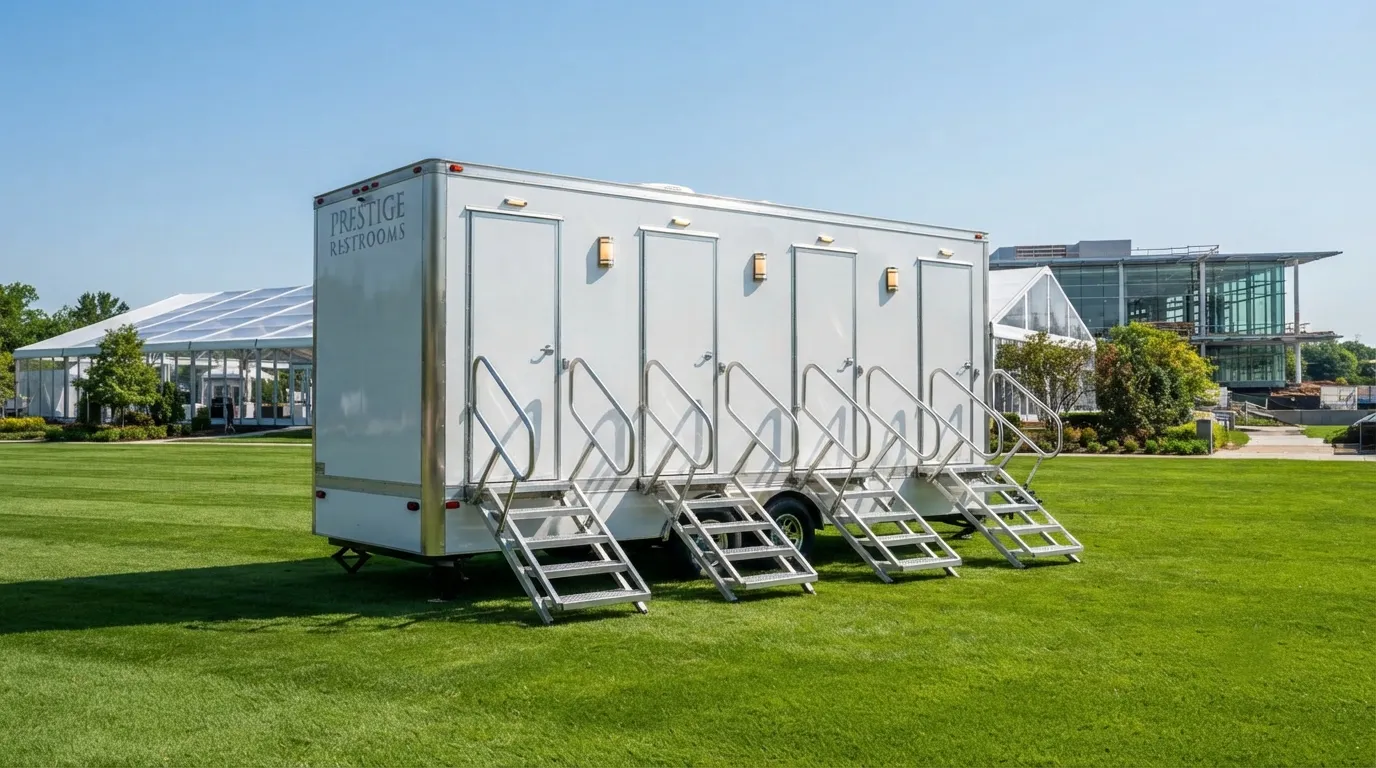 4 Stall Restroom Trailer in Auburn, AL
